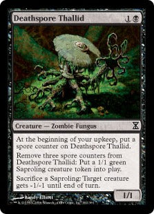 [102]【EN】【FOIL】死胞子のサリッド/Deathspore Thallid【TSP】[C][黒]