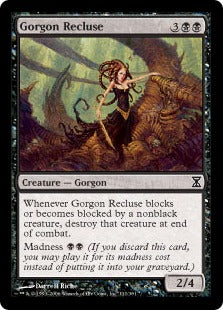 [111]【EN】【FOIL】ゴルゴンの世捨て/Gorgon Recluse【TSP】[C][黒]