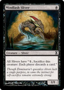 [118]【EN】心鞭スリヴァー/Mindlash Sliver【TSP】[C][黒]