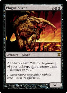 [124]【EN】疫病スリヴァー/Plague Sliver【TSP】[R][黒]