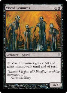 [141]【EN】【FOIL】粘つく霊命/Viscid Lemures【TSP】[C][黒]
