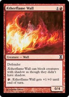 [142]【EN】【FOIL】霊気炎の壁/AEtherflame Wall【TSP】[C][赤]