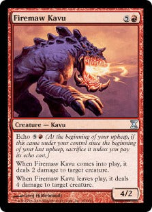 [153]【EN】【FOIL】大火口のカヴー/Firemaw Kavu【TSP】[U][赤]