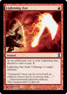 [168]【EN】稲妻の斧/Lightning Axe【TSP】[C][赤]