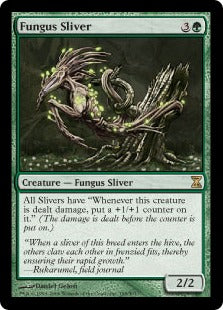 [195]【EN】【FOIL】菌類スリヴァー/Fungus Sliver【TSP】[R][緑]