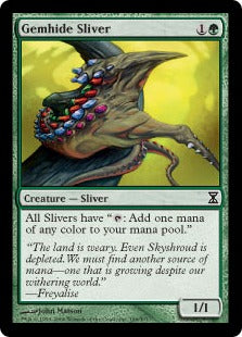[196]【EN】【FOIL】宝革スリヴァー/Gemhide Sliver【TSP】[C][緑]