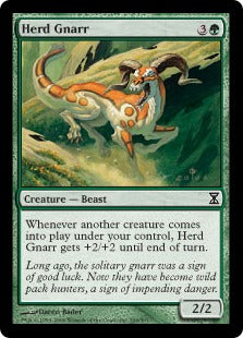 [200]【EN】【FOIL】獣群のナール/Herd Gnarr【TSP】[C][緑]