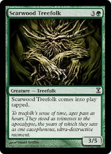[214]【EN】【FOIL】スカーウッドのツリーフォーク/Scarwood Treefolk【TSP】[C][緑]