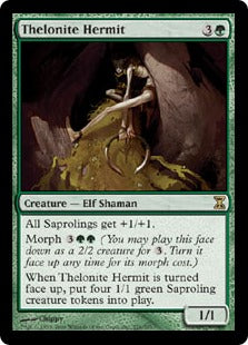 [228]【EN】【FOIL】セロン教の隠遁者/Thelonite Hermit【TSP】[R][緑]