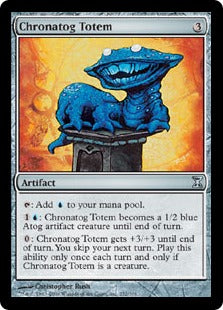 [252]【EN】【FOIL】時エイトグのトーテム像/Chronatog Totem【TSP】[U][茶]