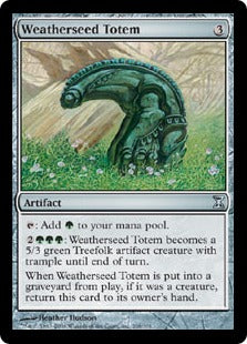 [268]【EN】【FOIL】ウェザーシードのトーテム像/Weatherseed Totem【TSP】[U][茶]