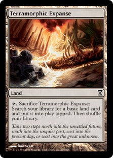 [279]【EN】【FOIL】広漠なる変幻地/Terramorphic Expanse【TSP】[C][土地]