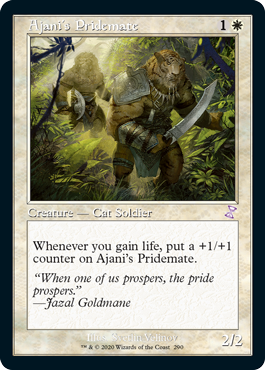 [290]【EN】■旧枠■アジャニの群れ仲間/Ajani's Pridemate【TSR-BS】[R][白]
