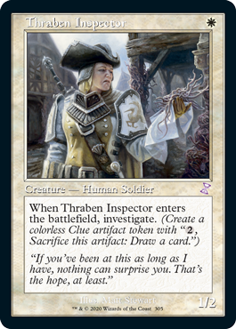 [305]【EN】■旧枠■スレイベンの検査官/Thraben Inspector【TSR-BS】[R][白]