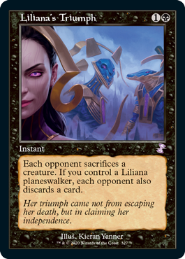 [327]【EN】■旧枠■リリアナの勝利/Liliana's Triumph【TSR-BS】[R][黒]