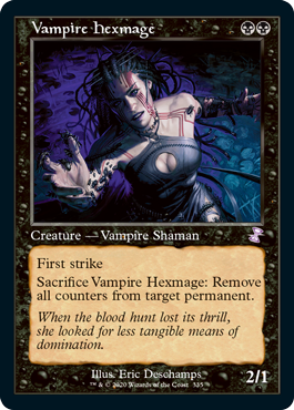 [335]【EN】■旧枠■吸血鬼の呪詛術士/Vampire Hexmage【TSR-BS】[R][黒]