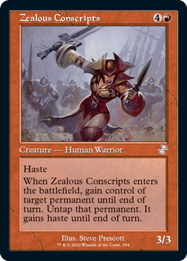 [354]【EN】■旧枠■士気溢れる徴集兵/Zealous Conscripts【TSR-BS】[R][赤]