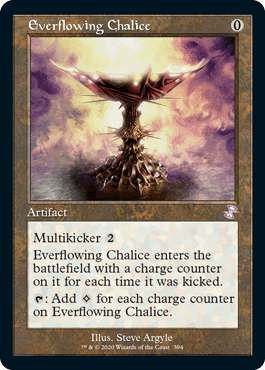 [394]【EN】■旧枠■永遠溢れの杯/Everflowing Chalice【TSR-BS】[R][茶]