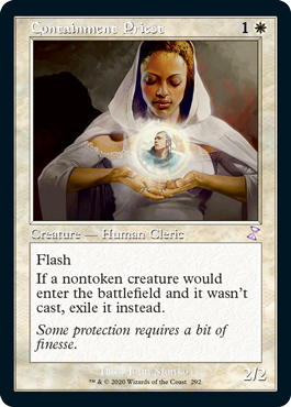 [292]【EN】【FOIL】■旧枠■封じ込める僧侶/Containment Priest【TSR-BS】[R][白]