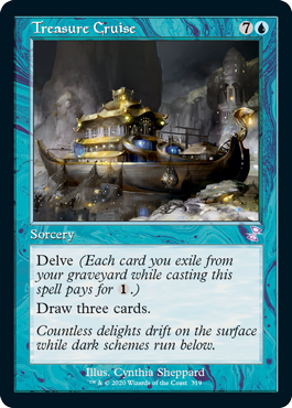 [319]【EN】【FOIL】■旧枠■宝船の巡航/Treasure Cruise【TSR-BS】[R][青]