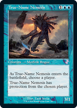 [321]【EN】【FOIL】■旧枠■真の名の宿敵/True-Name Nemesis【TSR-BS】[R][青]