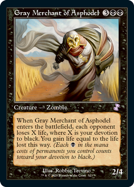 [323]【EN】【FOIL】■旧枠■アスフォデルの灰色商人/Gray Merchant of Asphodel【TSR-BS】[R][黒]