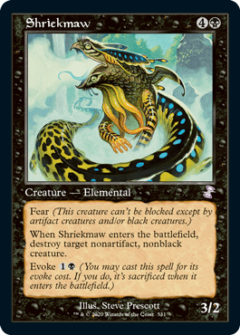 [331]【EN】【FOIL】■旧枠■叫び大口/Shriekmaw【TSR-BS】[R][黒]