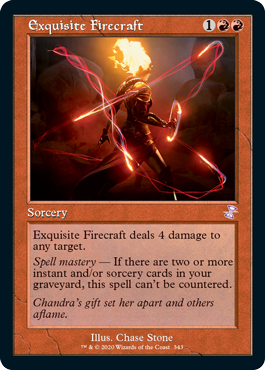 [343]【EN】【FOIL】■旧枠■極上の炎技/Exquisite Firecraft【TSR-BS】[R][赤]