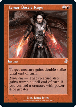 [351]【EN】【FOIL】■旧枠■ティムールの激闘/Temur Battle Rage【TSR-BS】[R][赤]