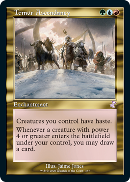 [387]【EN】【FOIL】■旧枠■ティムールの隆盛/Temur Ascendancy【TSR-BS】[R][多色]