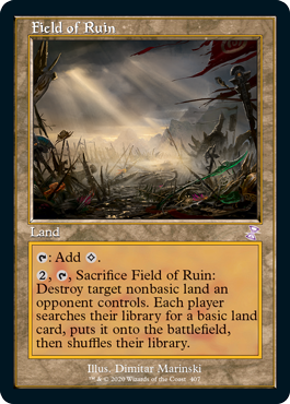 [407]【EN】【FOIL】■旧枠■廃墟の地/Field of Ruin【TSR-BS】[R][土地]