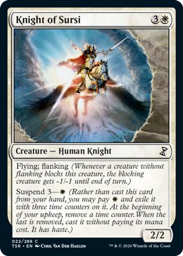 [022]【EN】サーシの騎士/Knight of Sursi【TSR】[C][白]