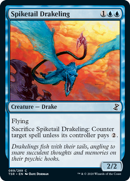 [089]【EN】トゲ尾の仔ドレイク/Spiketail Drakeling【TSR】[C][青]