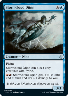 [090]【EN】嵐雲のジン/Stormcloud Djinn【TSR】[U][青]
