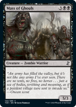 [122]【EN】グールの大群/Mass of Ghouls【TSR】[C][黒]