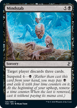 [123]【EN】精神攪乱/Mindstab【TSR】[C][黒]