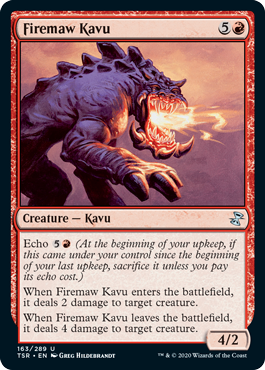[163]【EN】大火口のカヴー/Firemaw Kavu【TSR】[U][赤]
