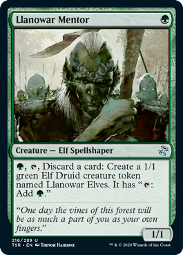 [216]【EN】ラノワールの助言者/Llanowar Mentor【TSR】[U][緑]