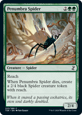 [223]【EN】暗影の蜘蛛/Penumbra Spider【TSR】[C][緑]