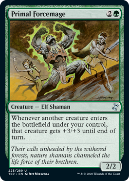 [225]【EN】原初の腕力魔道士/Primal Forcemage【TSR】[U][緑]