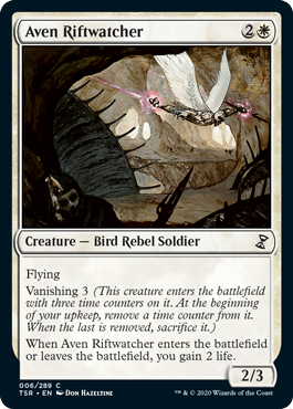 [006]【EN】【FOIL】エイヴンの裂け目追い/Aven Riftwatcher【TSR】[C][白]