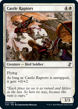 [012]【EN】【FOIL】城の猛禽/Castle Raptors【TSR】[C][白]