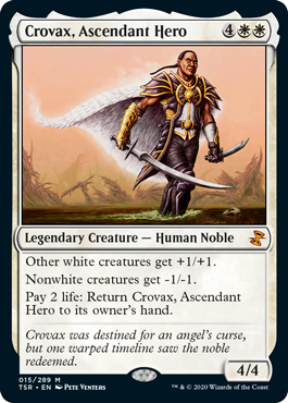 [015]【EN】【FOIL】隆盛なる勇士クロウヴァクス/Crovax, Ascendant Hero【TSR】[M][白]