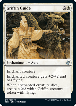 [019]【EN】【FOIL】グリフィンの導き/Griffin Guide【TSR】[U][白]