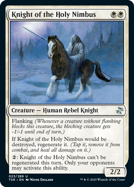 [023]【EN】【FOIL】聖なる後光の騎士/Knight of the Holy Nimbus【TSR】[U][白]