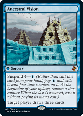 [052]【EN】【FOIL】祖先の幻視/Ancestral Vision【TSR】[M][青]
