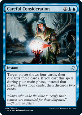 [056]【EN】【FOIL】入念な考慮/Careful Consideration【TSR】[U][青]