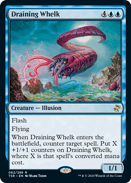 [062]【EN】【FOIL】吸収するウェルク/Draining Whelk【TSR】[R][青]