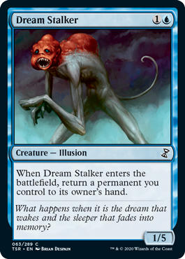 [063]【EN】【FOIL】夢で忍び寄るもの/Dream Stalker【TSR】[C][青]
