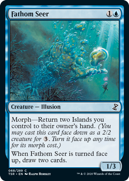 [068]【EN】【FOIL】水深の予見者/Fathom Seer【TSR】[C][青]